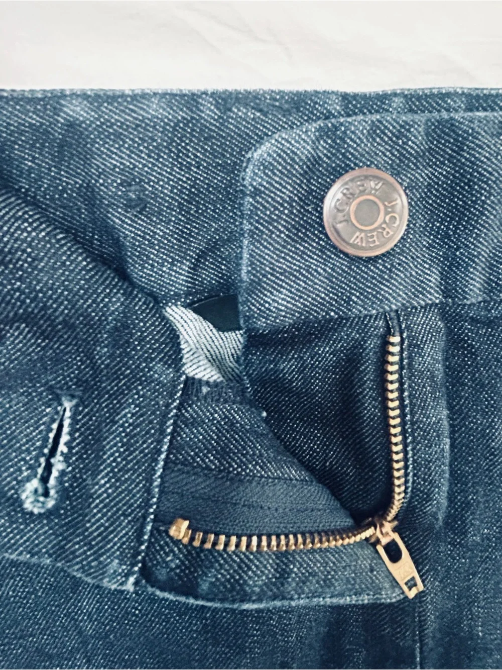 J. Crew Dark Blue Denim Pencil Skirt